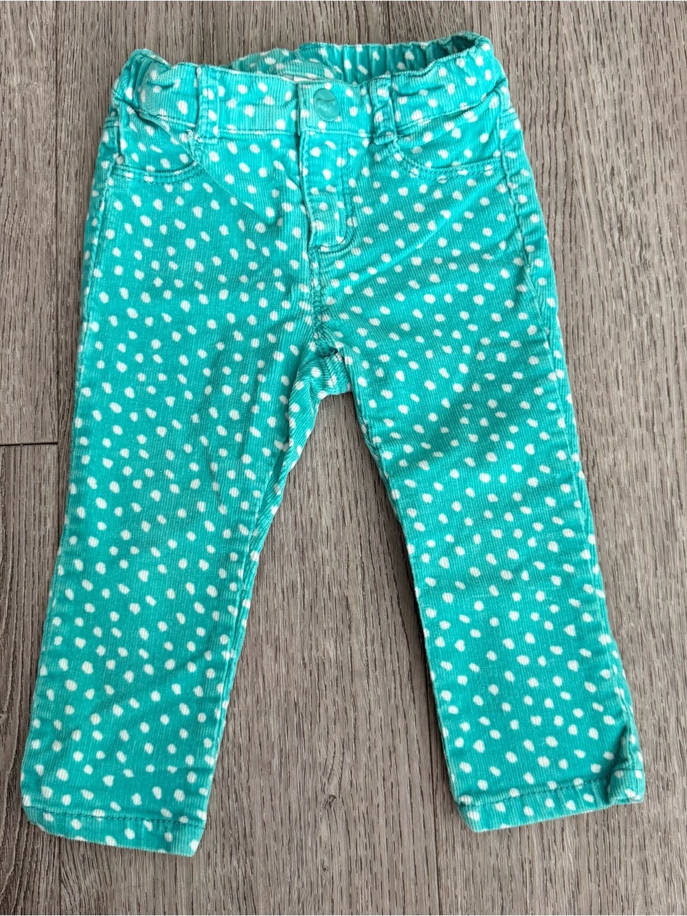 Gymboree Kids Teal Polka Dot Corduroy Pants